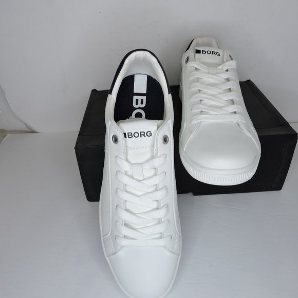 Bjorn borg men's classic sneakers white and navy - Picture 3 of 5